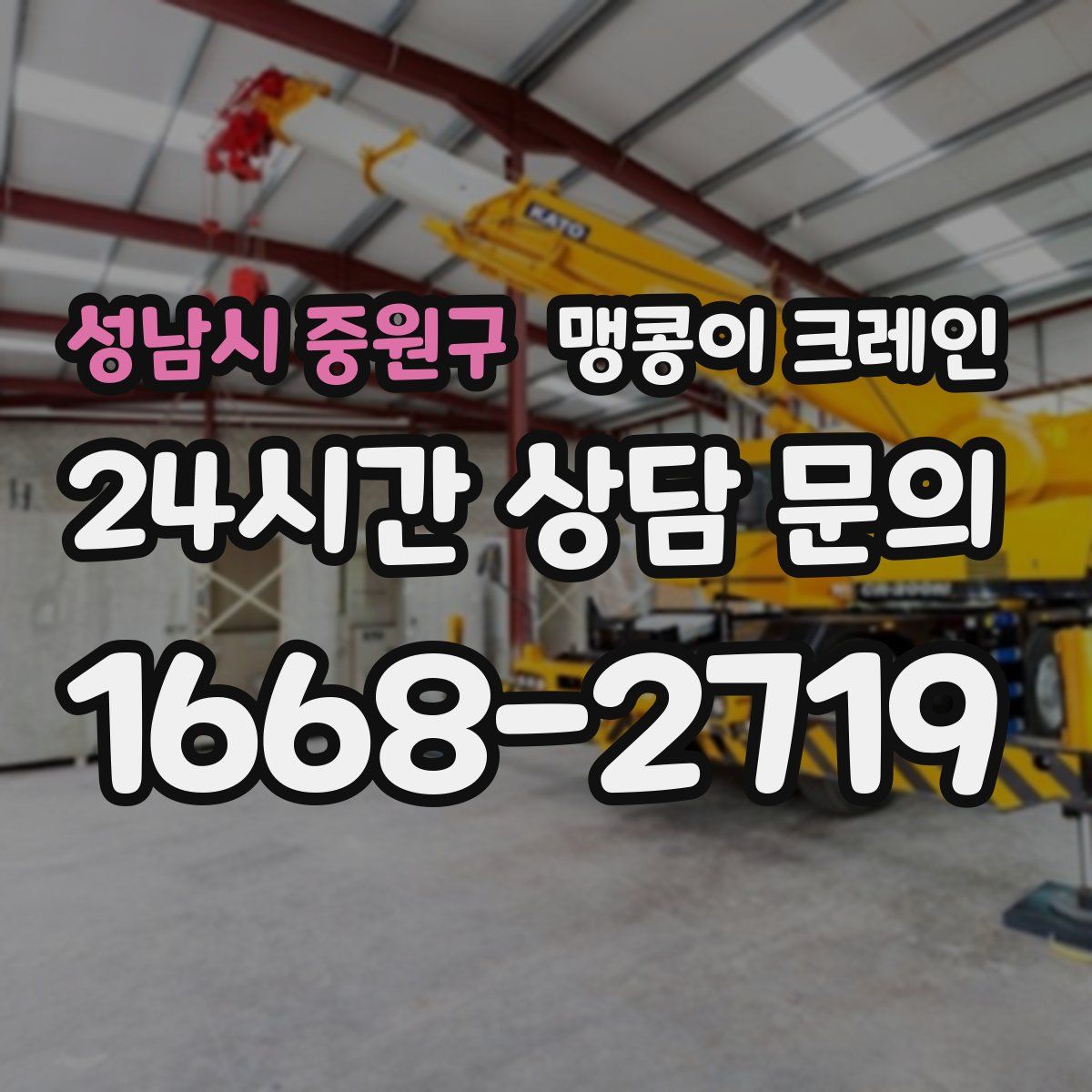 성남시 중원구 맹콩이 크레인