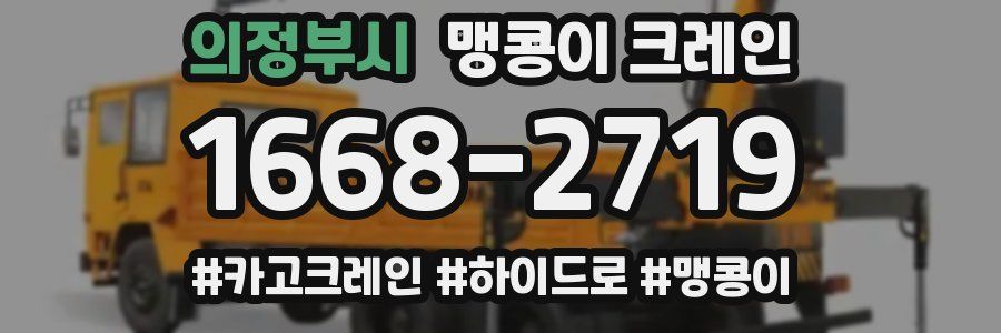 의정부시 맹콩이 크레인