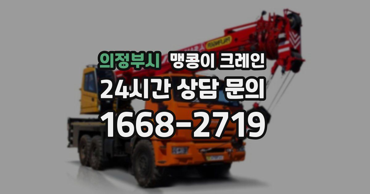 의정부시 맹콩이 크레인