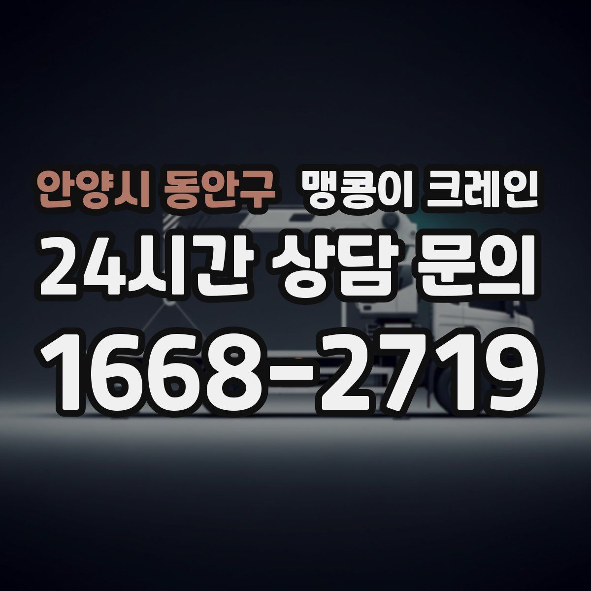 안양시 동안구 맹콩이 크레인