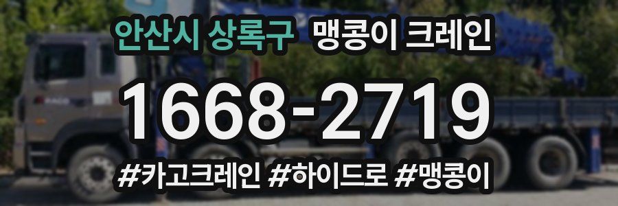 안산시 상록구 맹콩이 크레인