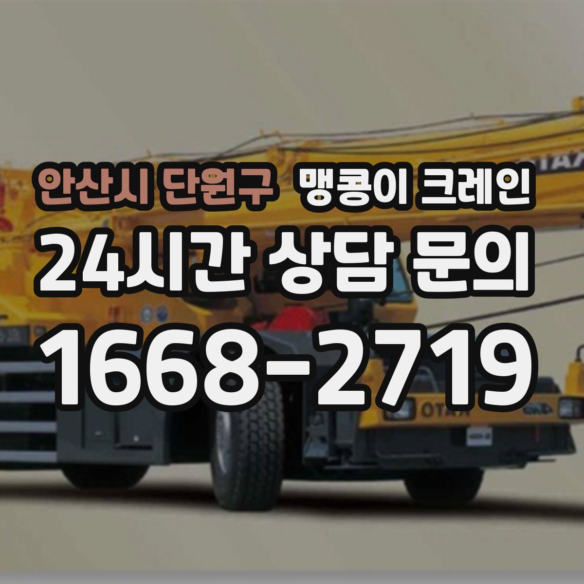 안산시 단원구 맹콩이 크레인