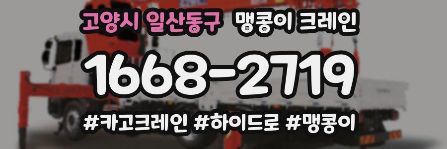고양시 일산동구 맹콩이 크레인