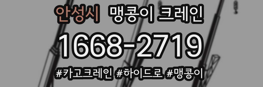 안성시 맹콩이 크레인