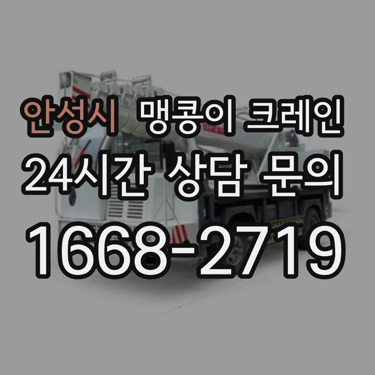 안성시 맹콩이 크레인