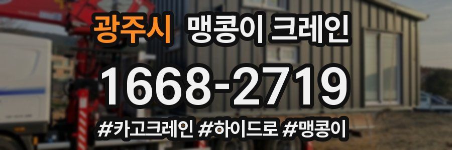 광주시 맹콩이 크레인