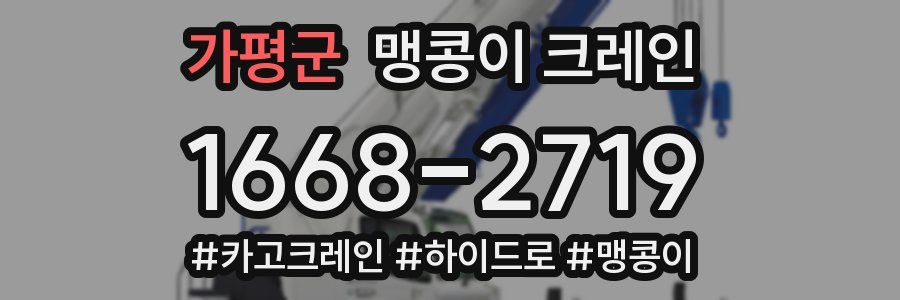 가평군 맹콩이 크레인