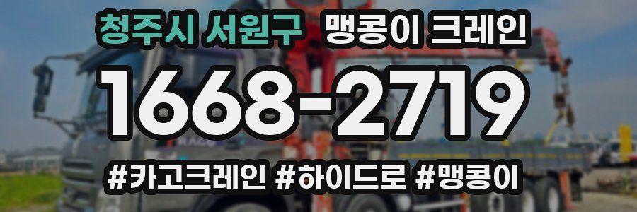 청주시 서원구 맹콩이 크레인