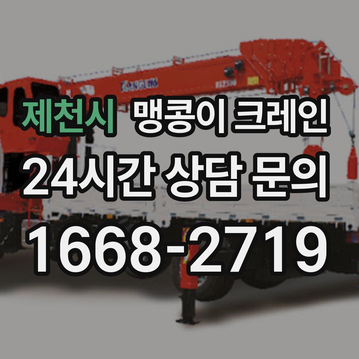 제천시 맹콩이 크레인