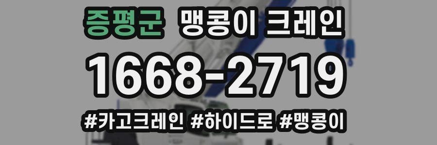 증평군 맹콩이 크레인