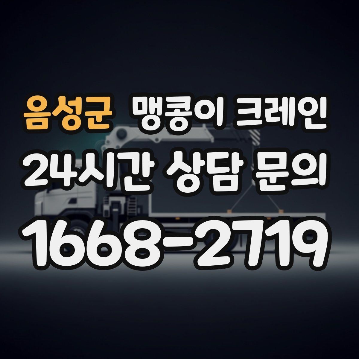 음성군 맹콩이 크레인