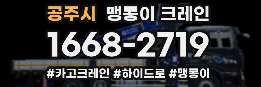 공주시 맹콩이 크레인