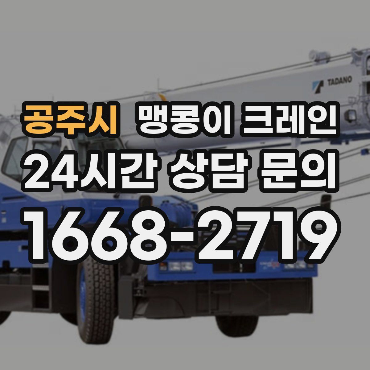 공주시 맹콩이 크레인