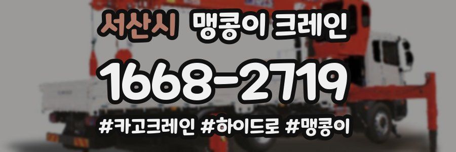 서산시 맹콩이 크레인