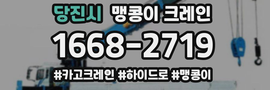 당진시 맹콩이 크레인