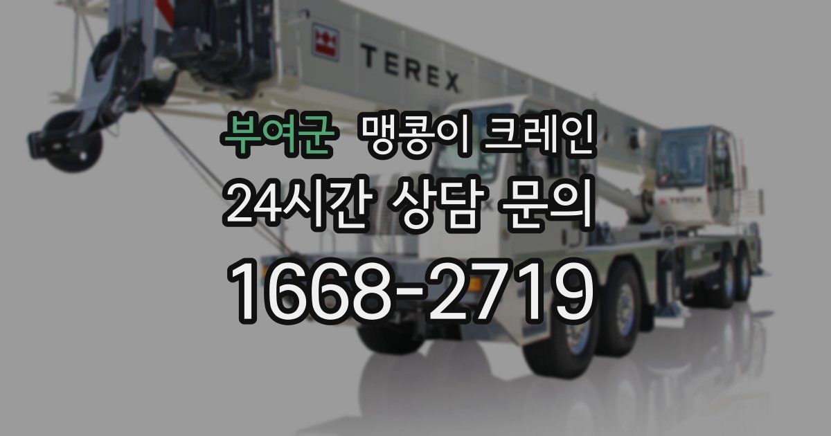 부여군 맹콩이 크레인