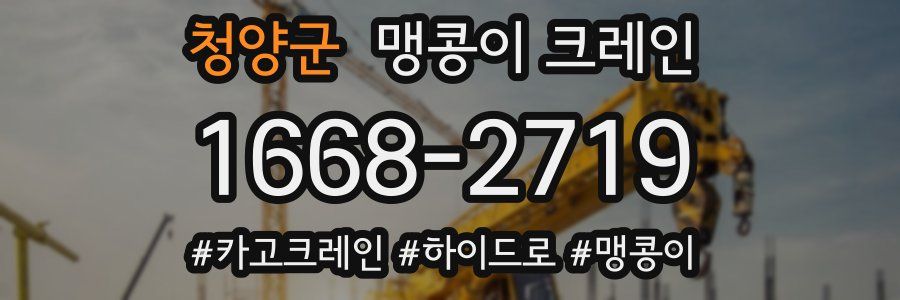 청양군 맹콩이 크레인