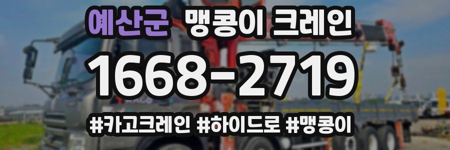 예산군 맹콩이 크레인