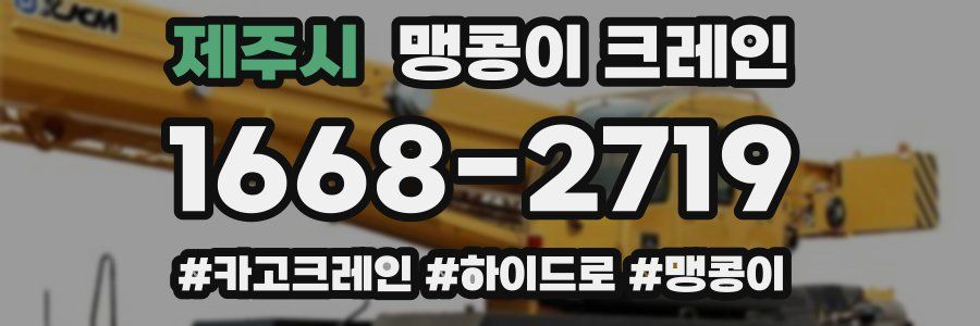 제주시 맹콩이 크레인