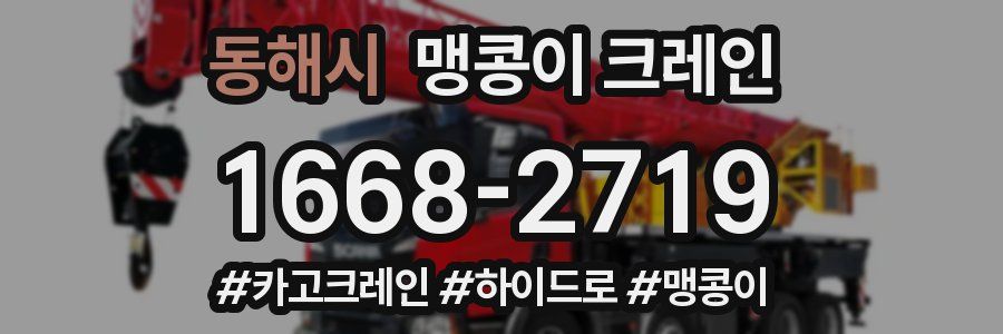 동해시 맹콩이 크레인