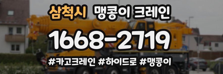 삼척시 맹콩이 크레인