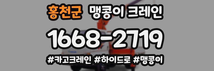 홍천군 맹콩이 크레인