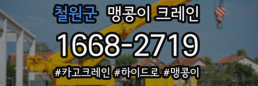 철원군 맹콩이 크레인