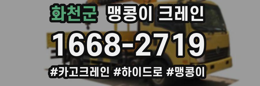 화천군 맹콩이 크레인