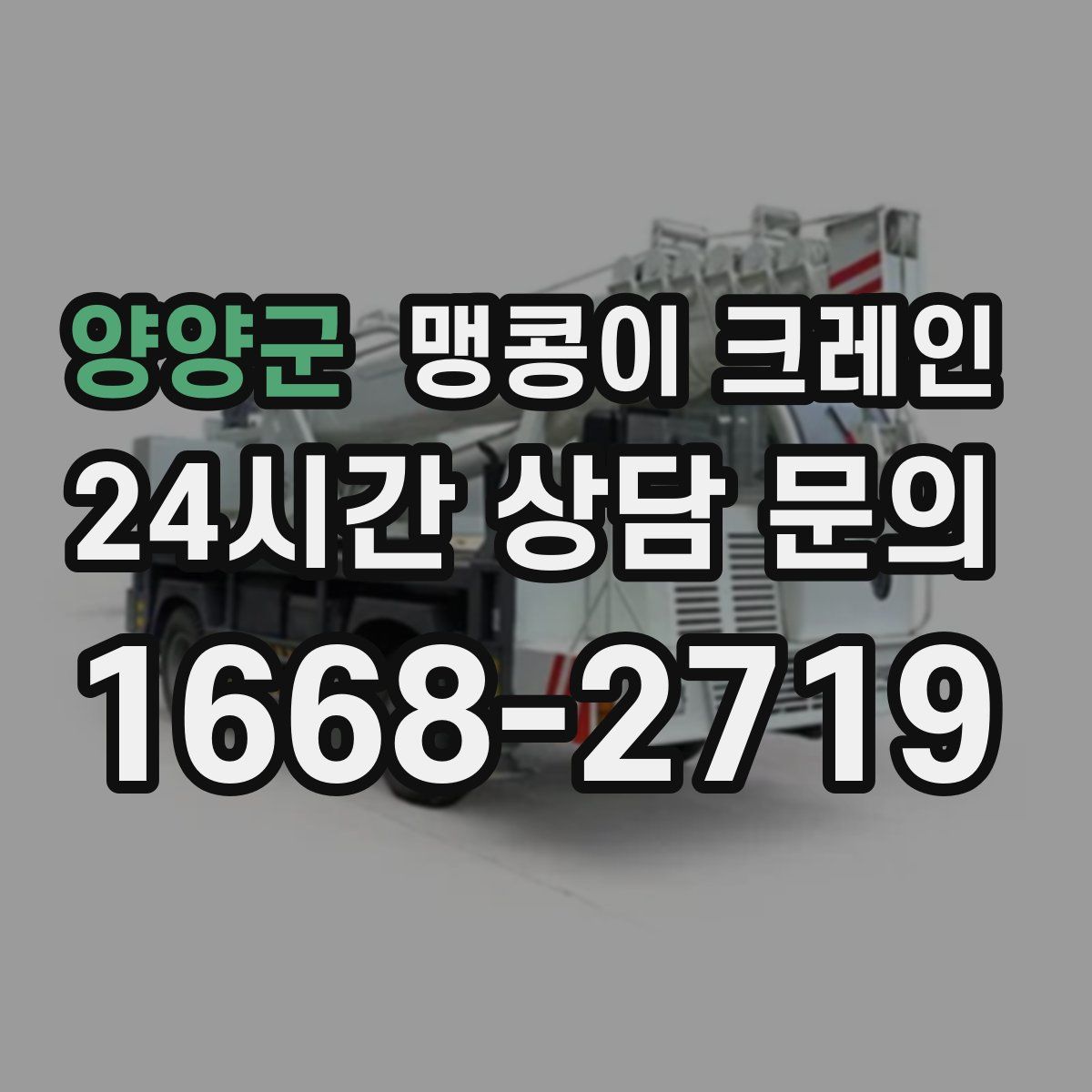 양양군 맹콩이 크레인
