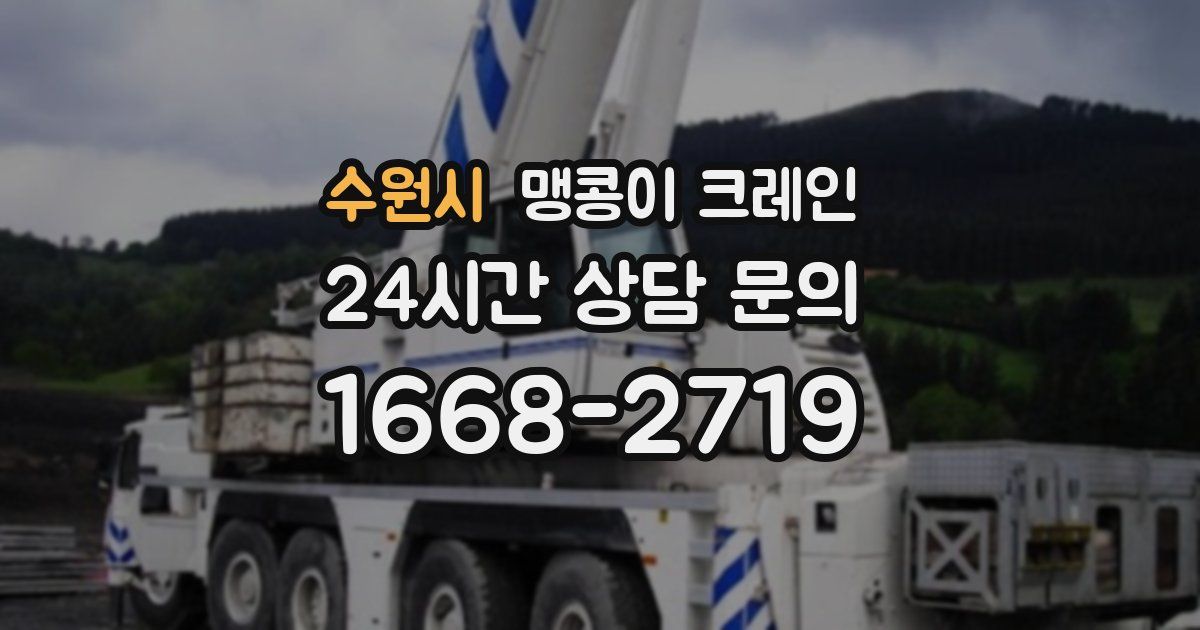 수원시 맹콩이 크레인