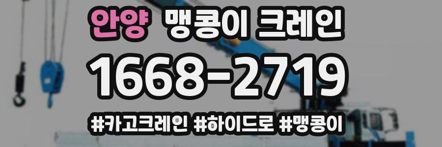 안양 맹콩이 크레인
