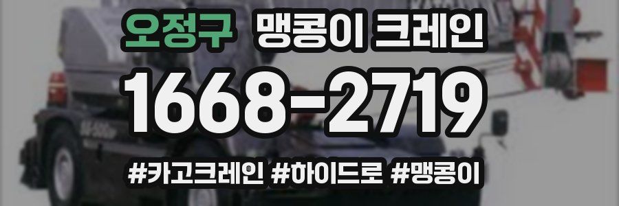 오정구 맹콩이 크레인
