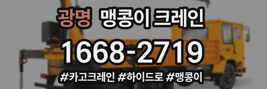광명 맹콩이 크레인