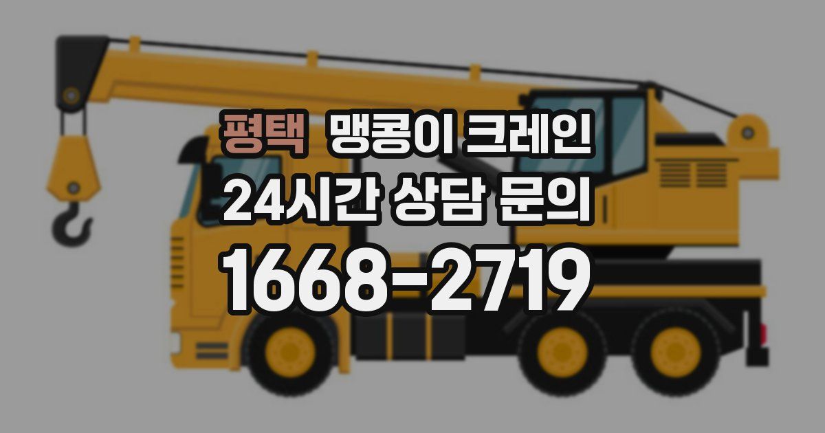 평택 맹콩이 크레인