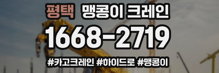 평택 맹콩이 크레인