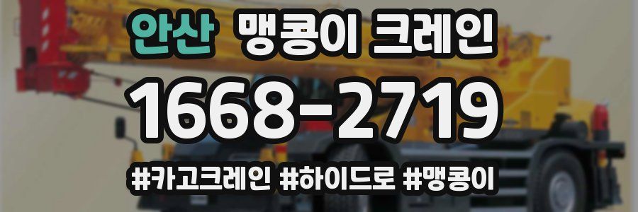 안산 맹콩이 크레인