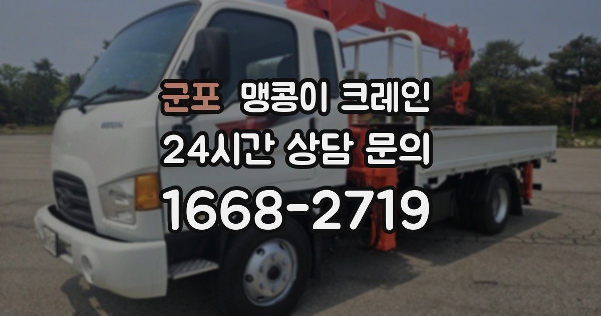 군포 맹콩이 크레인