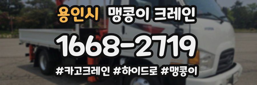 용인시 맹콩이 크레인
