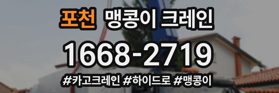 포천 맹콩이 크레인