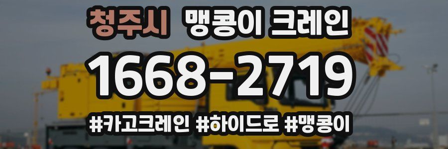 청주시 맹콩이 크레인