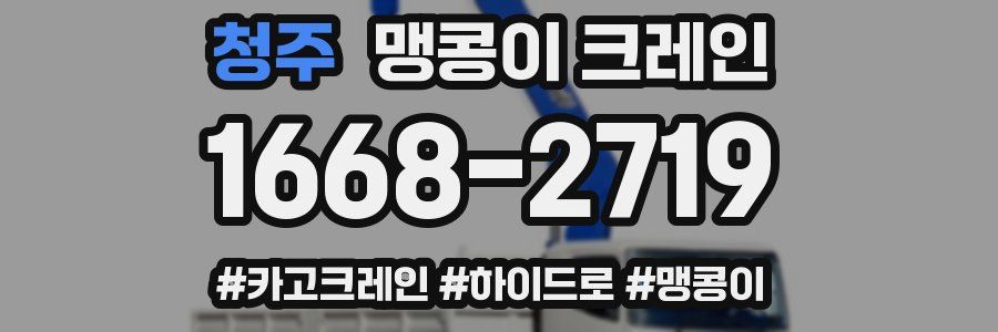 청주 맹콩이 크레인