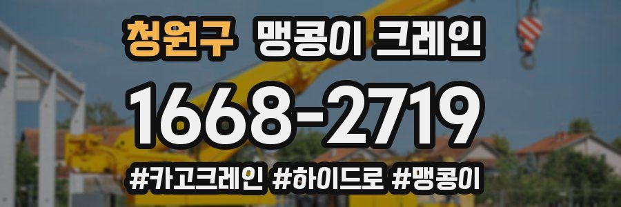 청원구 맹콩이 크레인