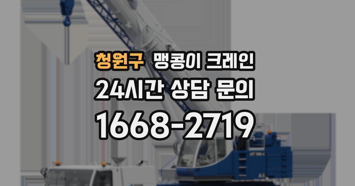 청원구 맹콩이 크레인