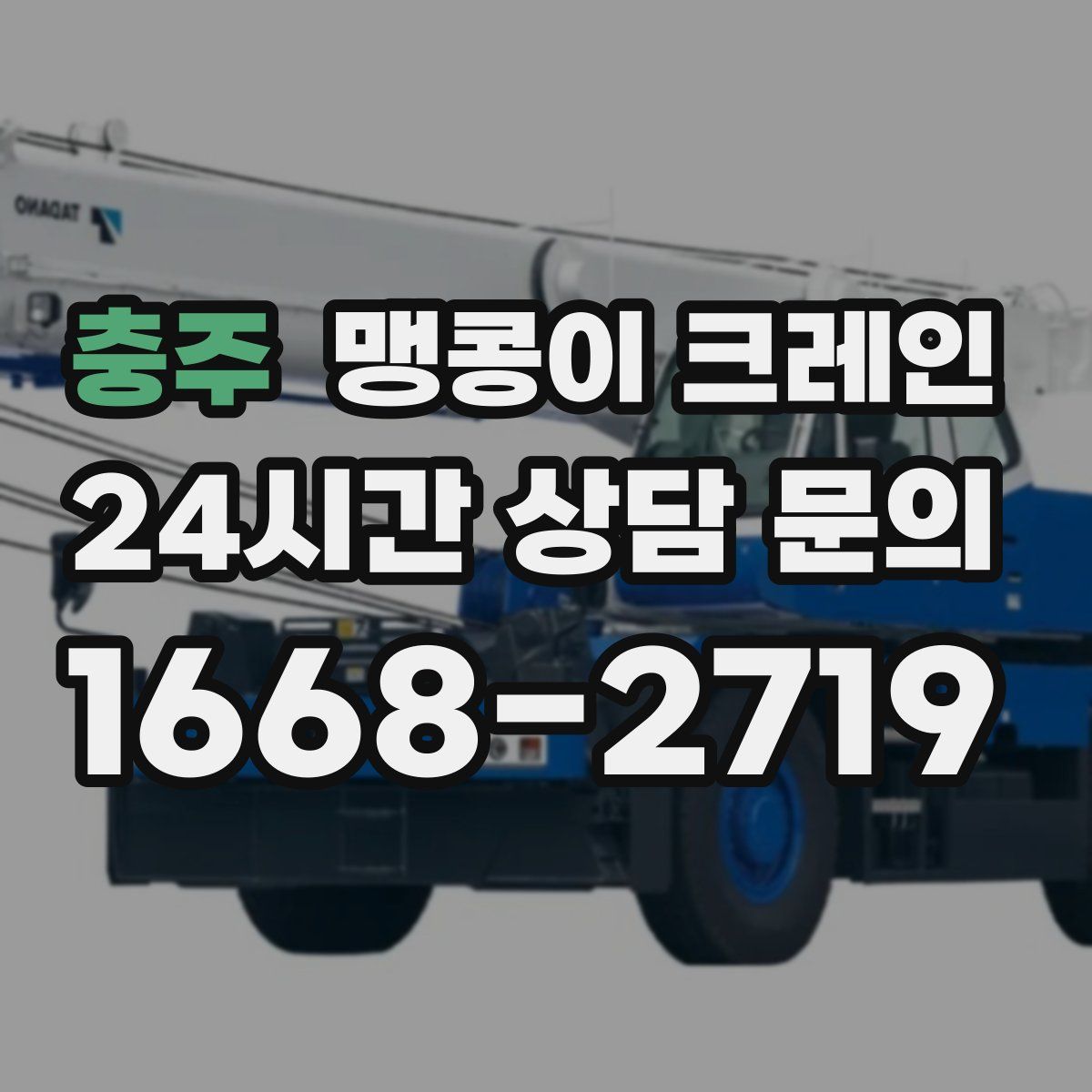 충주 맹콩이 크레인