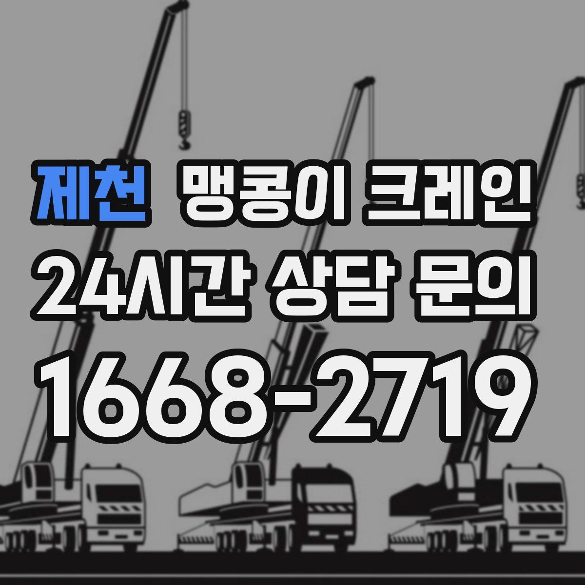 제천 맹콩이 크레인