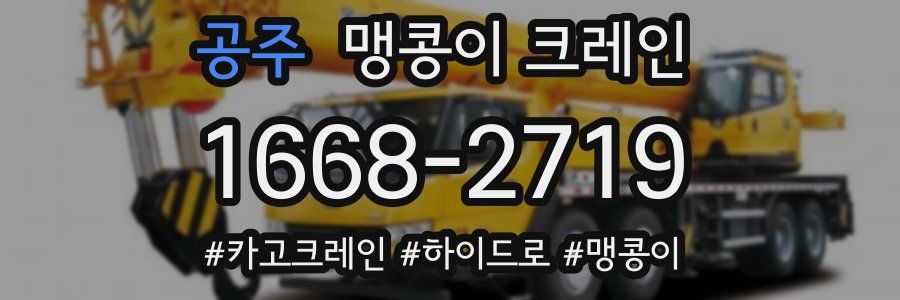 공주 맹콩이 크레인