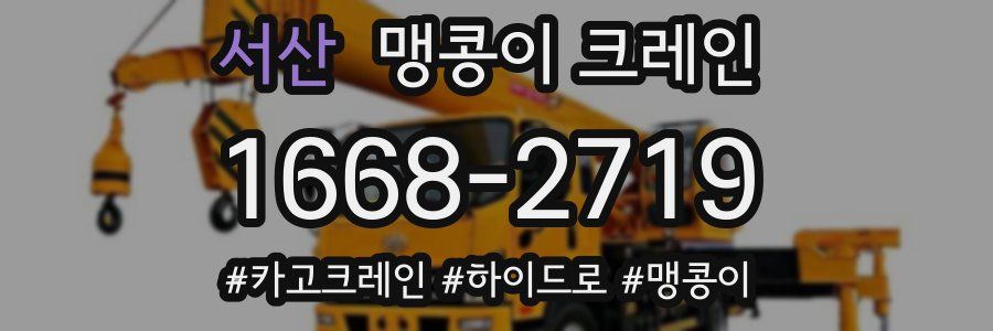 서산 맹콩이 크레인
