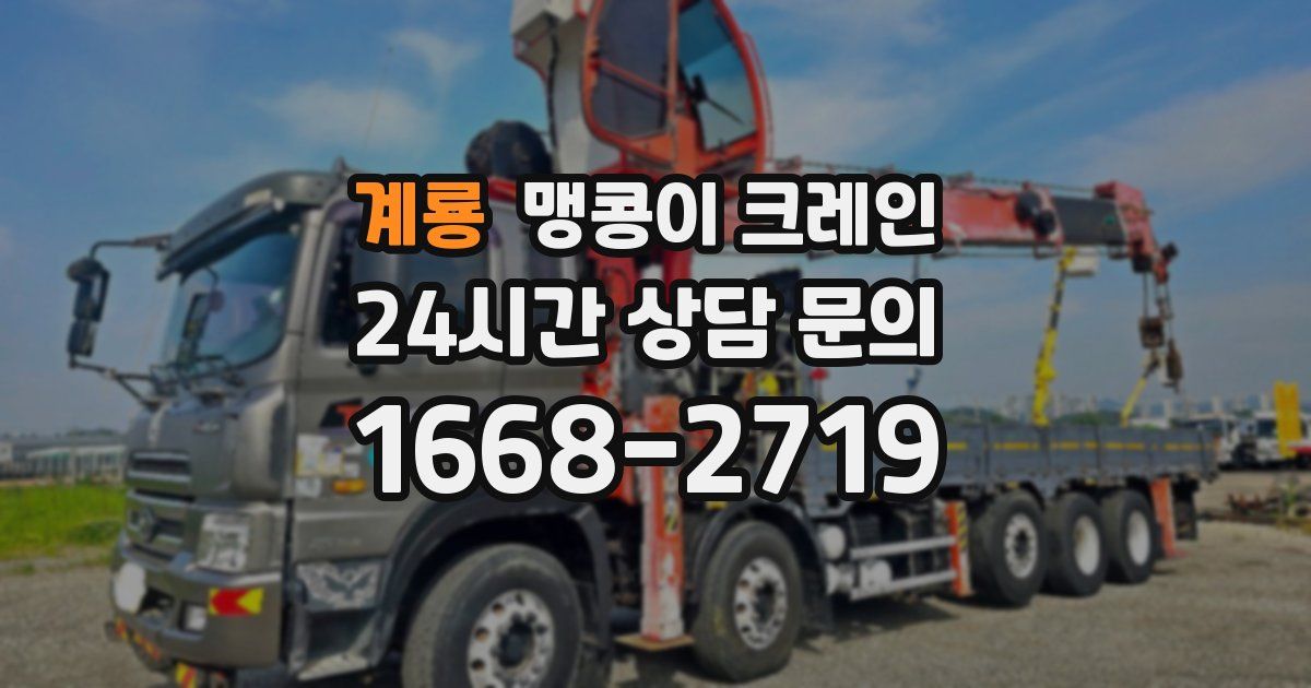 계룡 맹콩이 크레인