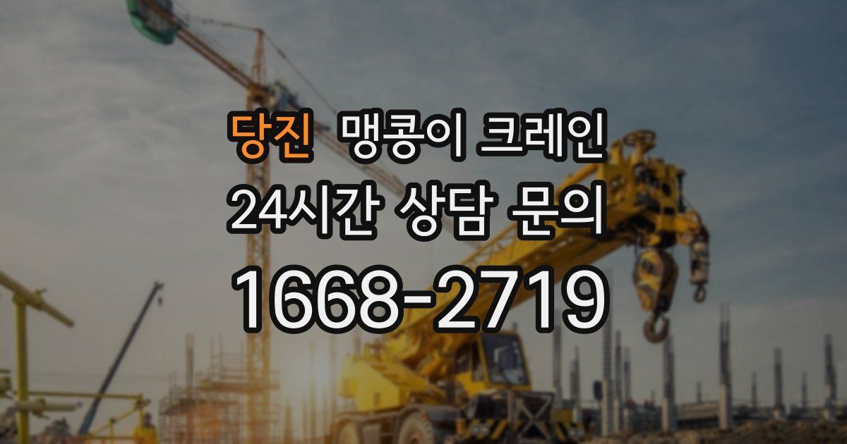 당진 맹콩이 크레인