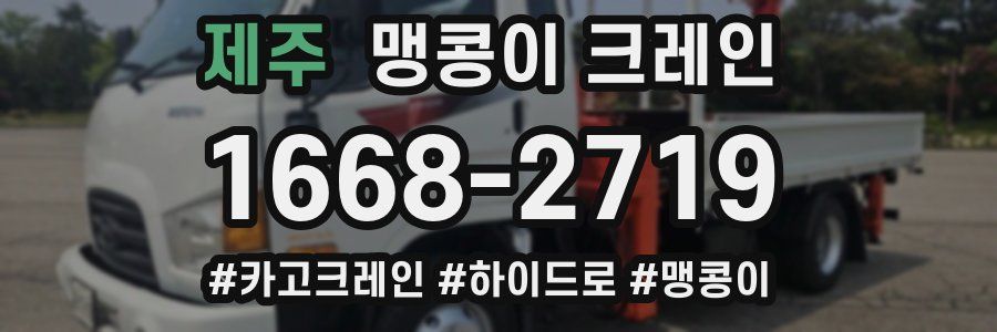 제주 맹콩이 크레인